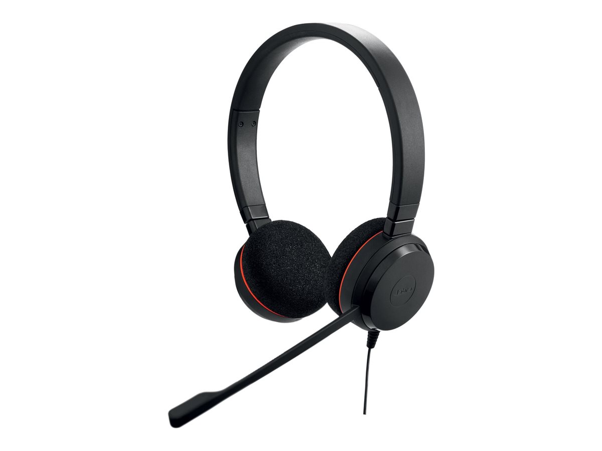 Jabra Evolve 20 UC stereo - Micro-casque - sur-oreille - filaire - USB-C - isolation acoustique - 4999-829-289 - Écouteurs