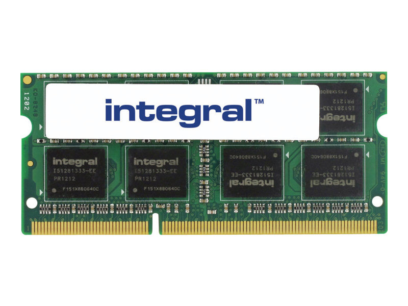 Integral - DDR3 - module - 8 Go - SO DIMM 204 broches - 1600 MHz / PC3-12800 - CL11 - 1.35 V - mémoire sans tampon - non ECC - IN3V8GNAJKXLV - Mémoire pour ordinateur portable