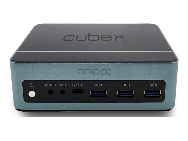 Chip PC CUBEX 13 WQ51328W - Mini PC Core i5 1340P / jusqu'à 4.6 GHz - RAM 8 Go - SSD 256 Go - NVMe - Carte graphique Intel Iris Xe - IEEE 802.11ax (Wi-Fi 6), Bluetooth 5.2, Gigabit Ethernet - Win 11 Pro - moniteur : aucun - CPN07320 - Ordinateurs de bureau