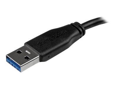 StarTech.com Câble Micro USB 3.0 slim de 3m - Cordon USB A vers Micro B - Câble USB de charge / synchronisation - M/M - Noir - Câble USB - Micro-USB de type B (M) pour USB type A (M) - USB 3.0 - 3 m - moulé - noir - pour P/N: S2510BU33PW, S251BMU3FP, S251BRU33, SLSODDU33B, SM2NGFFMBU33 - USB3AUB3MS - Câbles USB