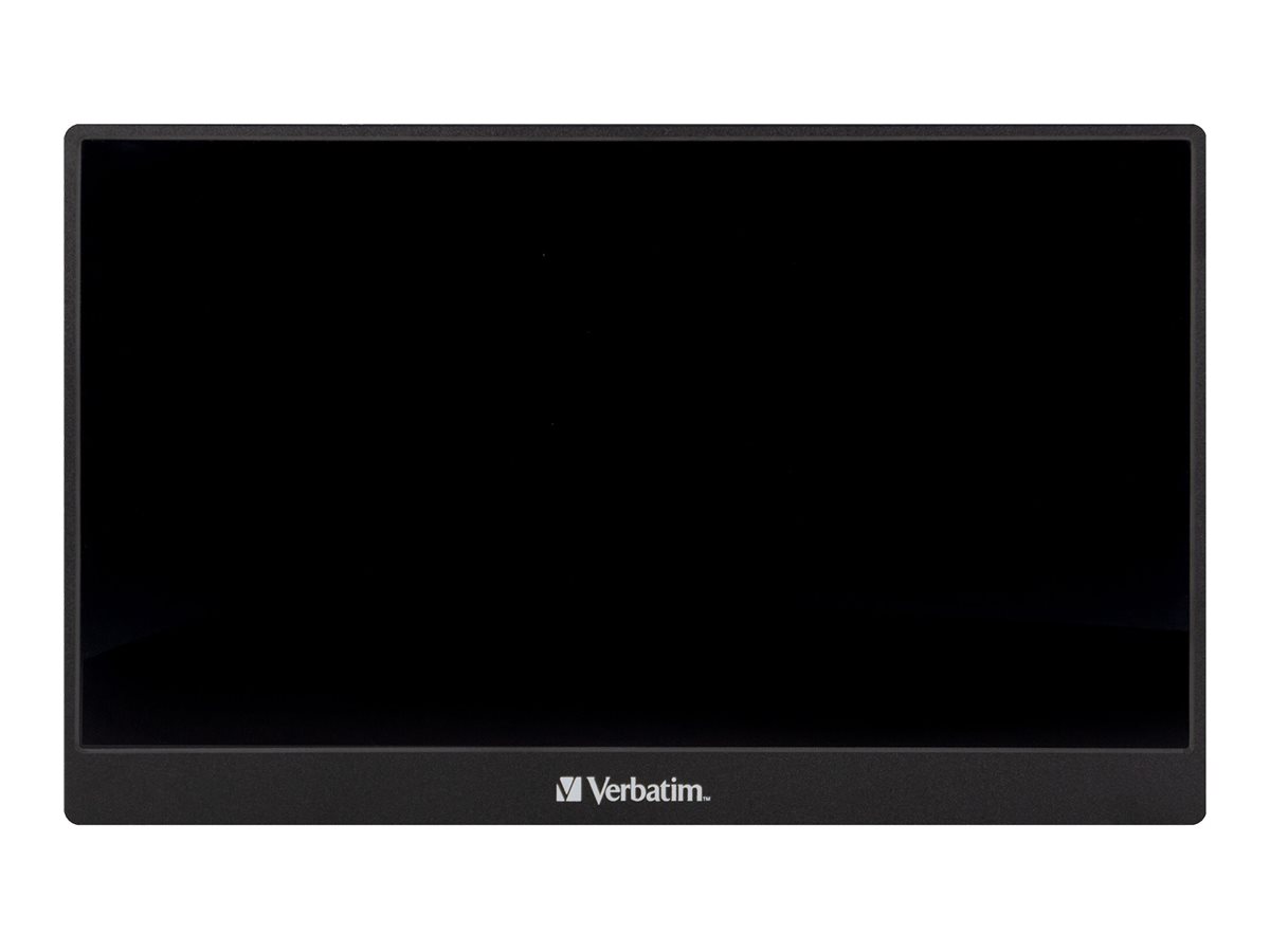 Verbatim PMT-15 - Écran LED - 15.6" - portable - écran tactile - 1920 x 1080 Full HD (1080p) - IPS - 1000:1 - HDMI, 2xUSB-C - haut-parleurs - 49592 - Écrans d'ordinateur