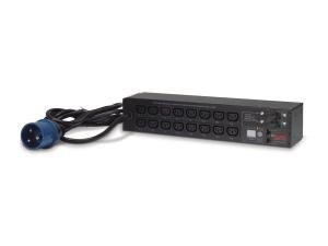 PDU en rack commuté APC AP7922B - Unité de distribution secteur (rack-montable) - CA 230 V - Ethernet 10/100 - entrée : IEC 60309 32A - connecteurs de sortie : 16 (power IEC 60320 C13) - 2U - 3.66 m cordon - pour P/N: SCL400RMJ1U, SCL500RMI1UC, SCL500RMI1UNC, SMTL1000RMI2UC, SMTL750RMI2UC - AP7922B - Parasurtenseurs et PDU