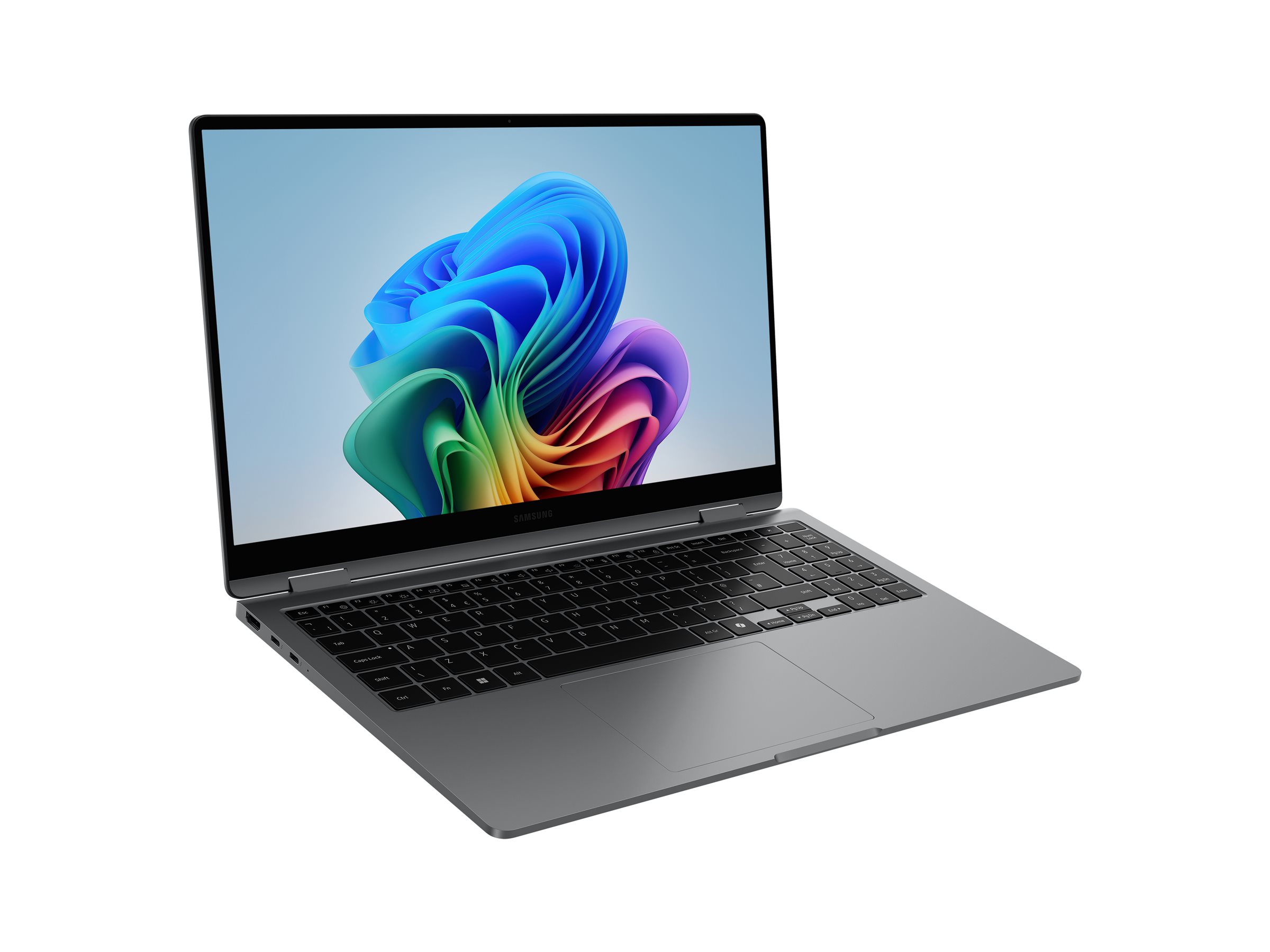 Samsung Galaxy Book5 360 - Conception inclinable - Intel Core Ultra 7 - 256V / jusqu'à 4.8 GHz - Evo - Win 11 Home - Intel Arc Graphics 140V - 16 Go RAM - 512 Go SSD NVMe - 15.6" AMOLED écran tactile 1920 x 1080 (Full HD) - Bluetooth, Wi-Fi 7 - anthracite - NP750QHA-KA1FR - Ordinateurs portables