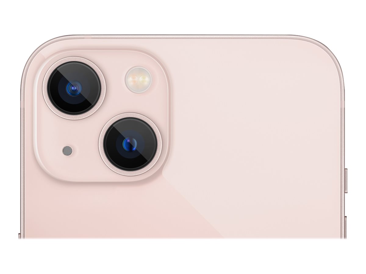 Apple iPhone 13 - 5G smartphone - double SIM / Mémoire interne 256 Go - écran OEL - 6.1" - 2532 x 1170 pixels - 2x caméras arrière 12 MP, 12 MP - front camera 12 MP - rose - MLQ83ZD/A - iPhone