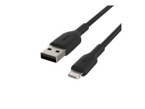 Belkin BOOST CHARGE - Câble Lightning - Lightning mâle pour USB mâle - 15 cm - noir - CAA001BT0MBK - Accessoires pour systèmes audio domestiques