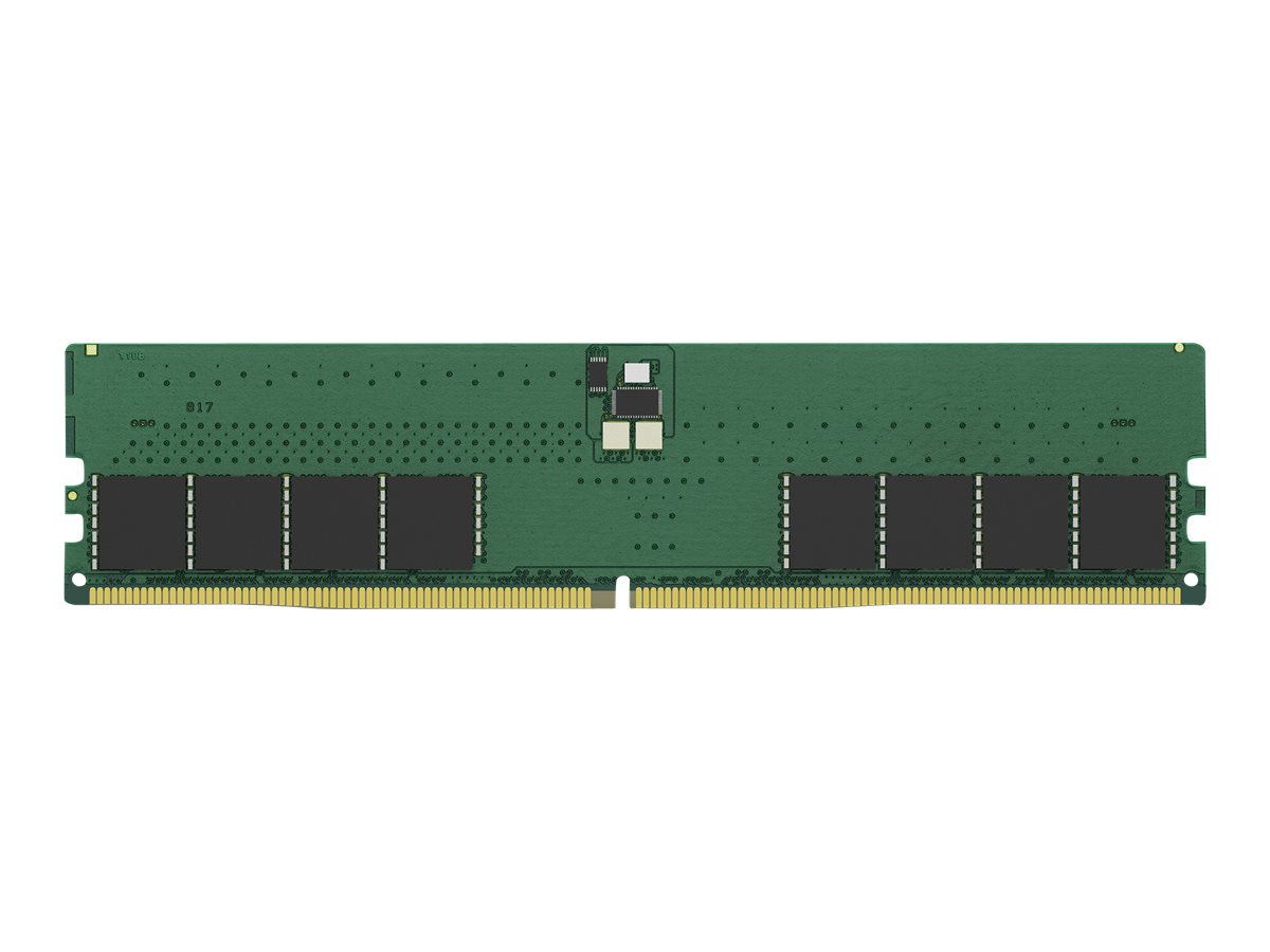 Kingston ValueRAM - DDR5 - module - 32 Go - DIMM 288 broches - 4800 MHz / PC5-38400 - CL40 - 1.1 V - mémoire sans tampon - on-die ECC - KVR48U40BD8-32 - DDR5