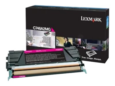 Lexmark - Magenta - original - cartouche de toner Entreprise Lexmark - pour Lexmark C746dn, C746dtn, C746n, C748de, C748dte, C748e - C746A3MG - Cartouches de toner Lexmark