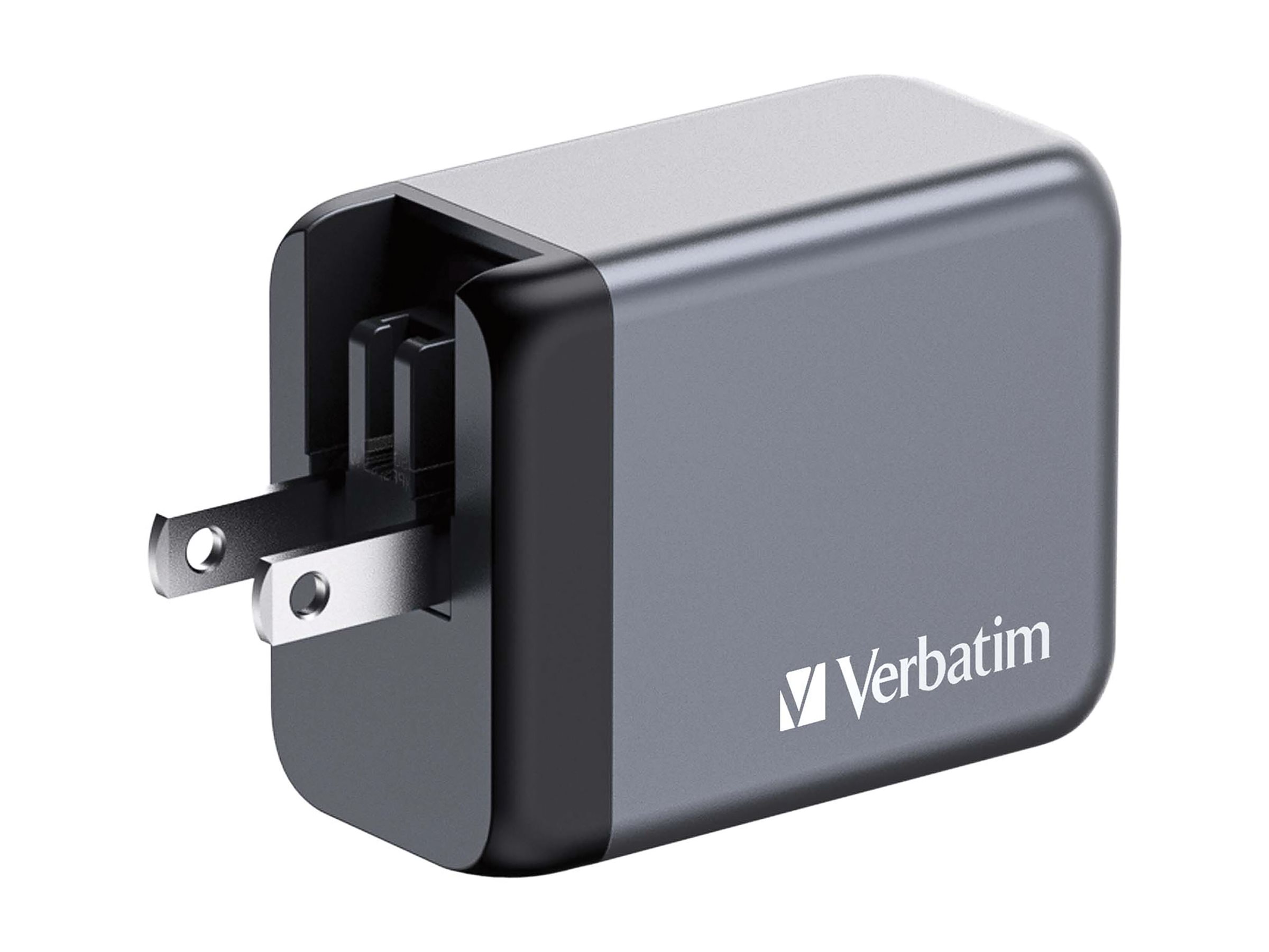 Verbatim - Adaptateur secteur - GaN - CA 100-240 V - 65 Watt - connecteurs de sortie : 3 - 32201 - Adaptateurs électriques et chargeurs