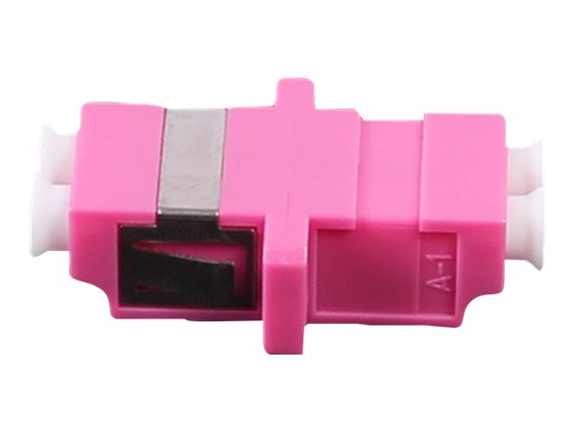 Uniformatic - Coupleur réseau - LC multi-mode pour LC multi-mode - fibre optique - OM4 - fuchsia - 25583 - Accessoires de câblage réseau