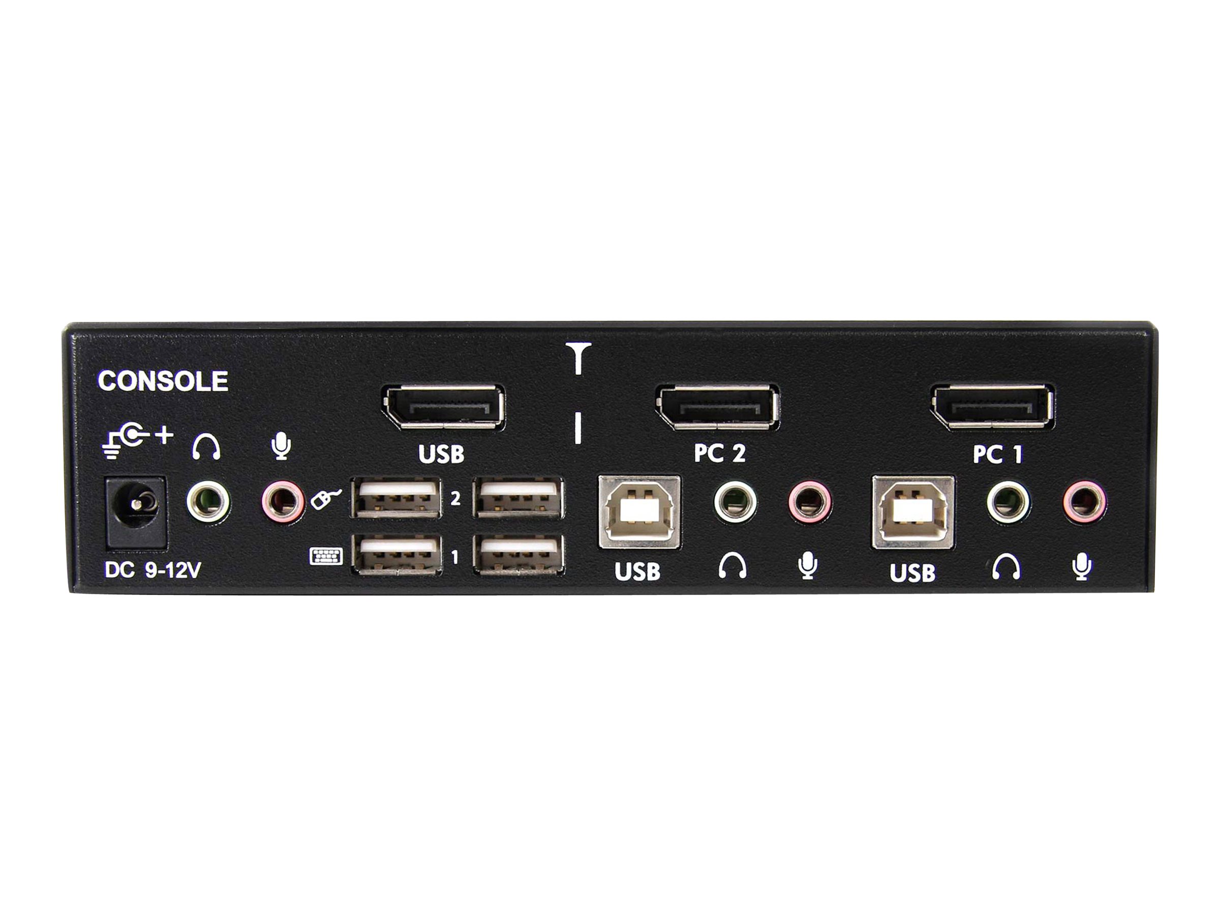StarTech.com Commutateur KVM 2 Ports DisplayPort, USB et Audio - Switch KVM - 2560x1600 - Commutateur écran-clavier-souris/audio - 2 x KVM / audio - 1 utilisateur local - de bureau - pour P/N: DP4N1USB6, IM12D1500P, SVA12M2NEUA, SVA12M5NA - SV231DPUA - Commutateurs KVM