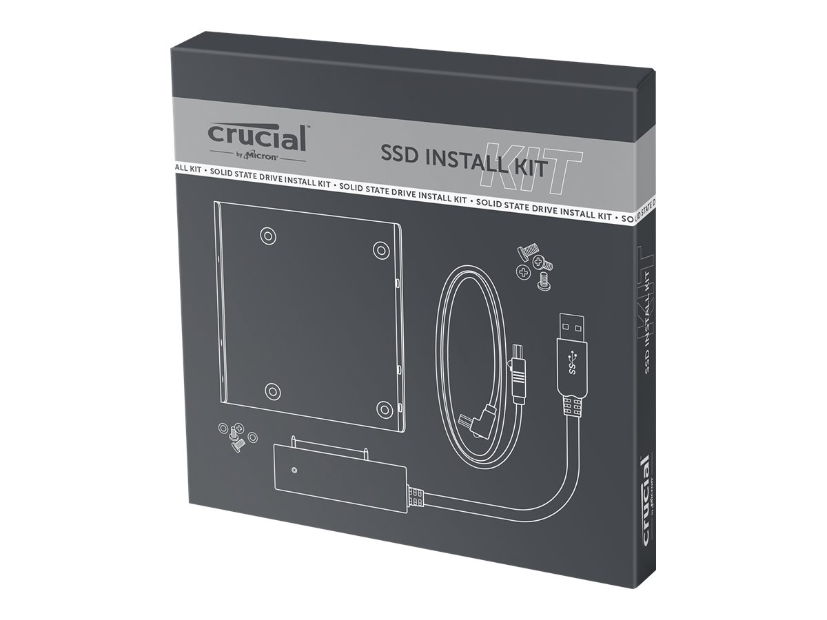 Crucial SSD Install Kit - Adaptateur pour baie de stockage - 3,5" à 2,5" - CTSSDINSTALLAC - Montage de disque dur