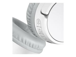 Belkin SoundForm Mini - Écouteurs avec micro - sur-oreille - Bluetooth - sans fil - jack 3,5mm - blanc - AUD002BTWH - Écouteurs