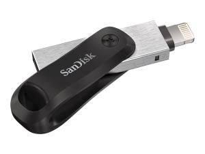 SanDisk iXpand Go - Clé USB - 128 Go - USB 3.0 / Lightning - SDIX60N-128G-GN6NE - Lecteurs flash