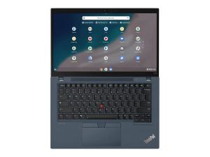 Lenovo ThinkPad C14 Gen 1 Chromebook 21C9 - Intel Core i3 - 1215U / jusqu'à 4.4 GHz - Chrome OS - UHD Graphics - 4 Go RAM - 128 Go eMMC - 14" IPS 1920 x 1080 (Full HD) - Wi-Fi 6E - bleu abysses - clavier : Français - 21C90001FR - Netbook