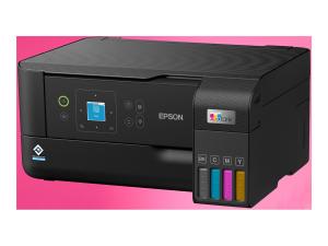 Epson EcoTank ET-2840 - Imprimante multifonctions - couleur - jet d'encre - ITS - A4 (support) - jusqu'à 15 ppm (impression) - 100 feuilles - USB, Wi-Fi - noir - C11CK58402 - Imprimantes multifonctions