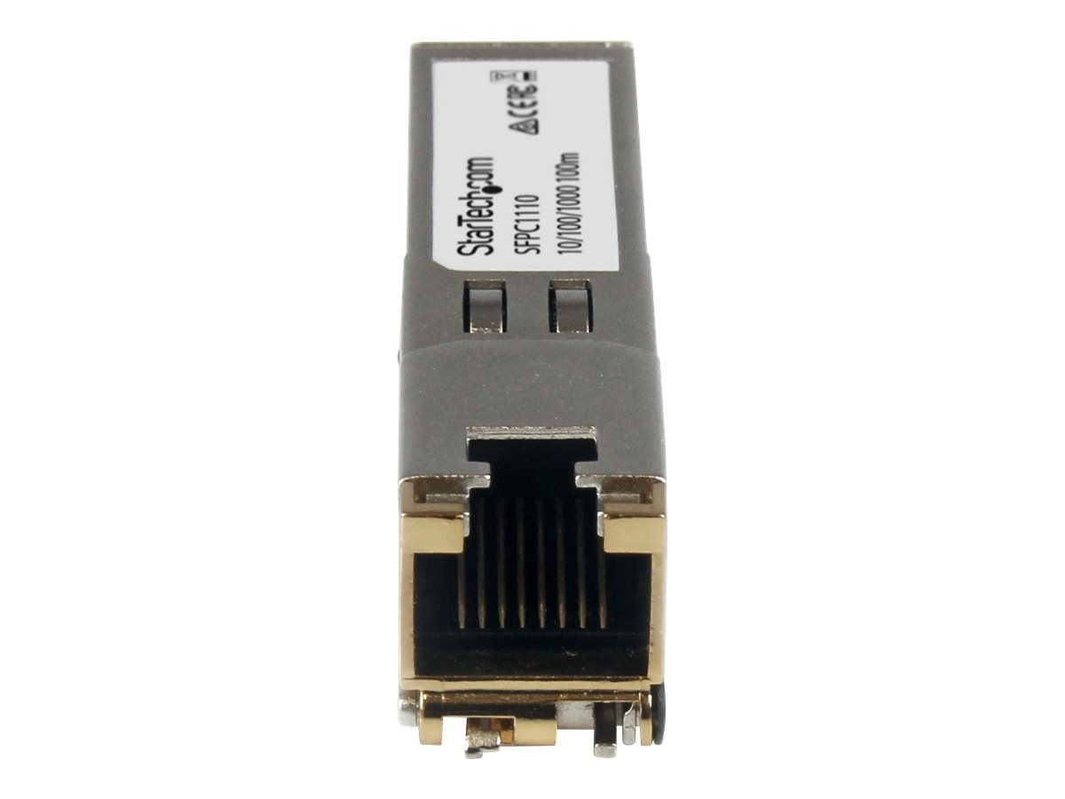 StarTech.com Module de transcepteur SFP Gigabit RJ45 en cuivre compatible Cisco SFP-GE-T - Mini-GBIC avec DDM - Module transmetteur SFP (mini-GBIC) - 1GbE - 1000Base-TX - RJ-45 - jusqu'à 100 m - pour P/N: MCM1110SFP - SFPC1110 - Transmetteurs SFP