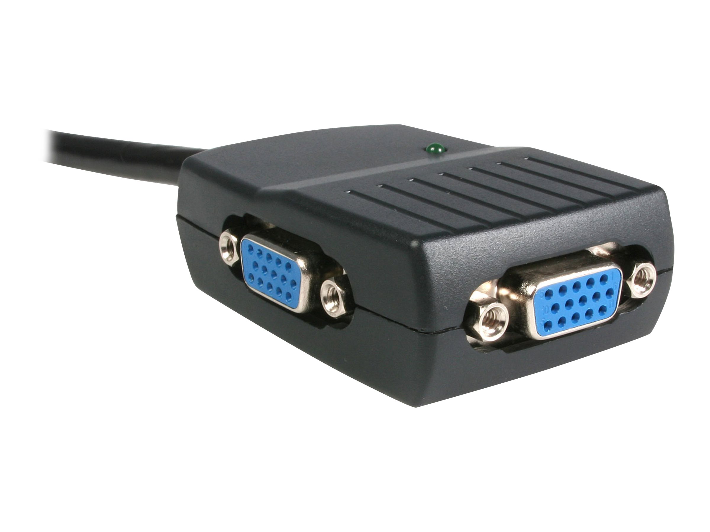 StarTech.com Câble répartiteur / Splitter vidéo VGA alimenté par USB - Adaptateur doubleur VGA - 1x (M) vers 2x (F) - Noir - Répartiteur video - 2 x VGA - de bureau - ST122LE - Commutateurs audio et vidéo