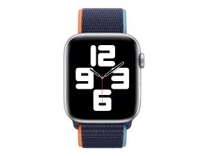 Apple 44mm Sport Loop - Bracelet de montre pour montre intelligente - taille Regular - marine profond - pour Watch Hermès Series 7, Hermès Series 9, Nike Series 7, Series 10, Series 8, Series 9 - MYA82ZM/A - accessoires divers