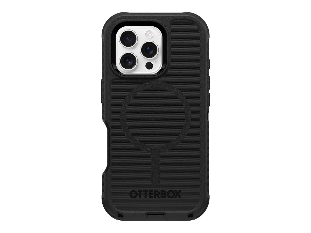 OtterBox Defender Series - Coque de protection pour téléphone portable - compatibilité avec MagSafe - silicone - noir - 77-95978 - Coques et étuis pour téléphone portable