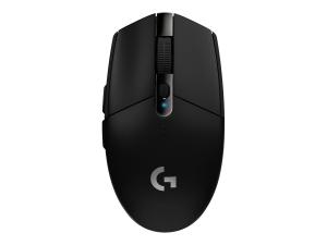 Logitech G G305 - Souris - optique - 6 boutons - sans fil - 2.4 GHz - récepteur sans fil USB - noir - 910-005283 - Souris