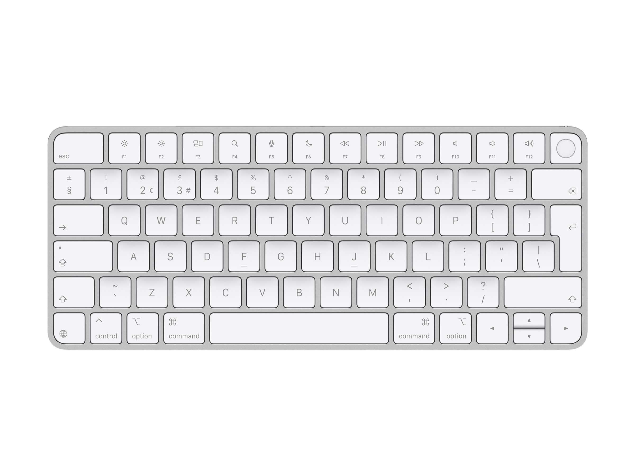 Apple Magic Keyboard with Touch ID - Clavier - USB-C - sans fil - Bluetooth - QWERTY - R.-U. - MXCK3B/A - Claviers