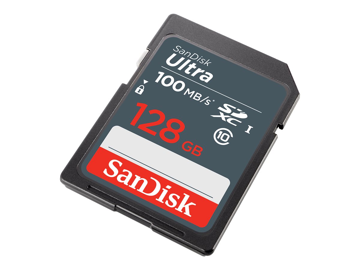 SanDisk Ultra - Carte mémoire flash - 128 Go - UHS Class 1 / Class10 - SDXC UHS-I - SDSDUNR-128G-GN3IN - Cartes flash