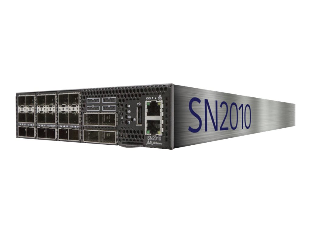 NVIDIA Spectrum SN2010 - Commutateur - C3 - Géré - 18 x 25 Gigabit SFP28 + 4 x 100 Gigabit QSFP28 - flux d'air de l'avant vers l'arrière - Montable sur rack - 920-9N110-00R7-0C2 - Commutateurs gérés