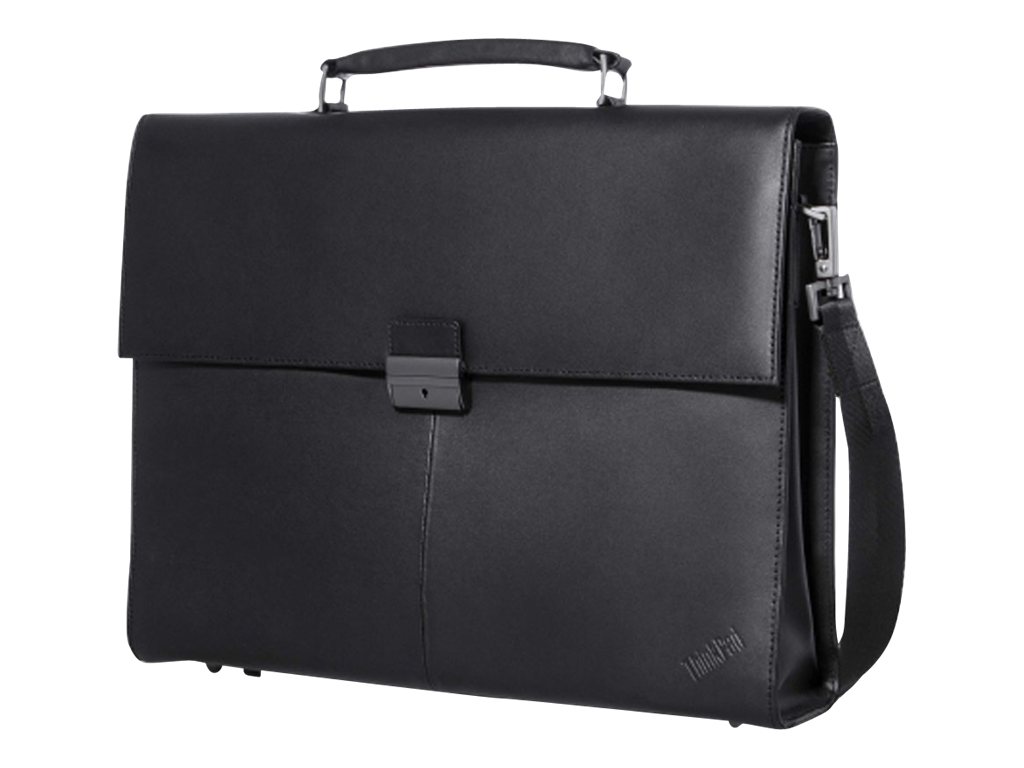 Lenovo ThinkPad Executive Leather Case - Sacoche pour ordinateur portable - 14.1" - noir - Campus - 4X40E77322 - Sacoches pour ordinateur portable