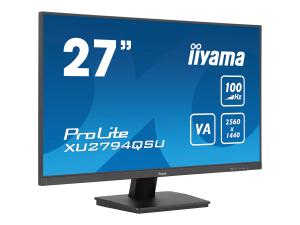 iiyama ProLite XU2794QSU-B6 - Écran LED - 27" - 2560 x 1440 WQHD @ 100 Hz - VA - 250 cd/m² - 4000:1 - 1 ms - HDMI, DisplayPort - haut-parleurs - noir mat - XU2794QSU-B6 - Écrans d'ordinateur