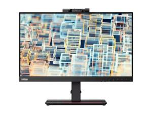 Lenovo ThinkVision T22v-20 - Écran LED - 22" (21.5" visualisable) - 1920 x 1080 Full HD (1080p) @ 75 Hz - IPS - 250 cd/m² - 1000:1 - 4 ms - HDMI, VGA, DisplayPort - haut-parleurs - noir corbeau - pour ThinkPad P15 Gen 2 20YQ - 61FBMAT6EU - Écrans d'ordinateur