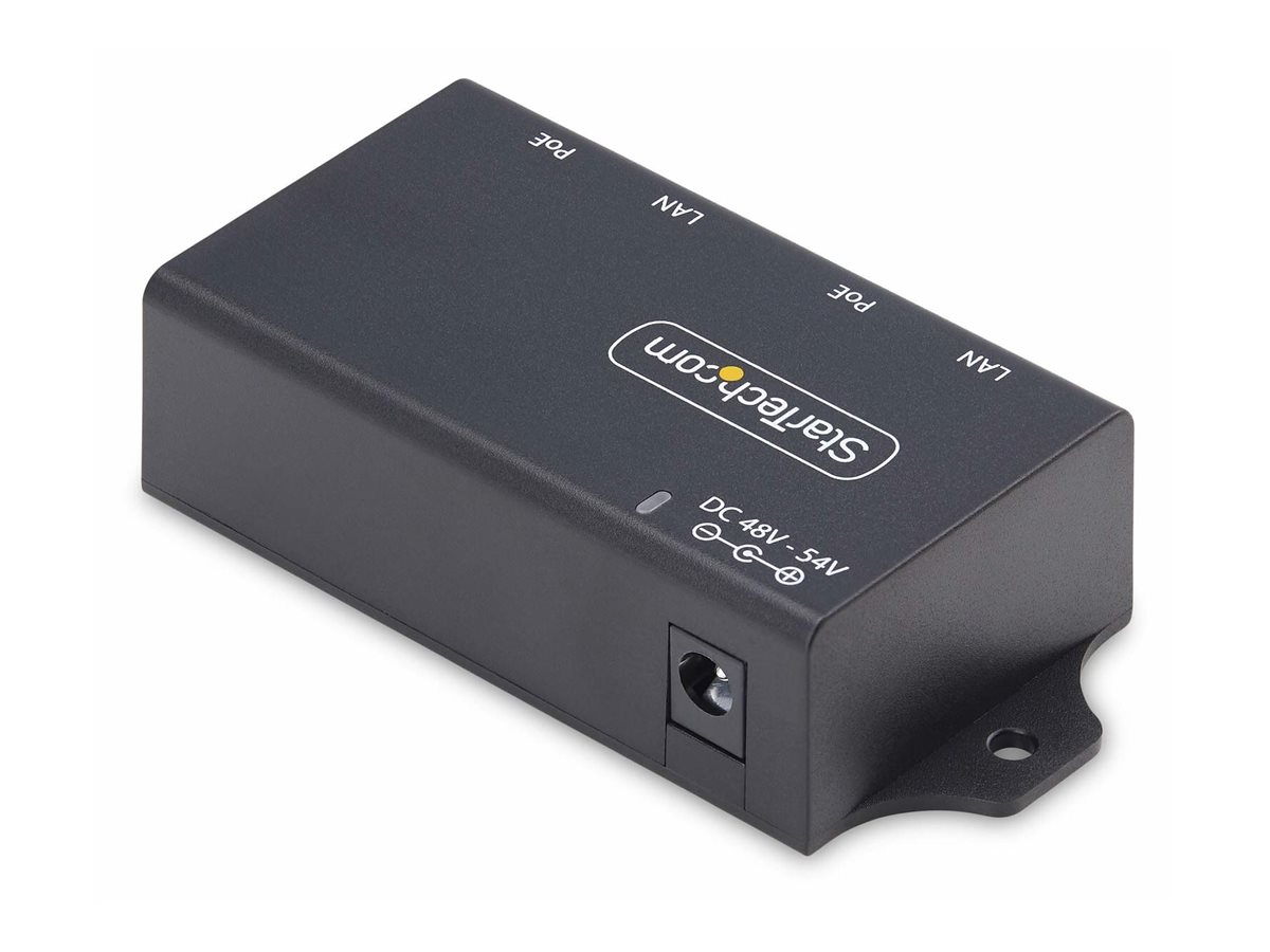 StarTech.com 2-Port Gigabit PoE+ Injector, PoE/PoE+ (802.3af/802.3at) 30W - Injecteur de puissance - non géré en ligne - DC 48 - 52 V - 30 Watt - connecteurs de sortie : 2 - noir - AF221CE-POE-INJECTOR - Accessoires d'alimentation