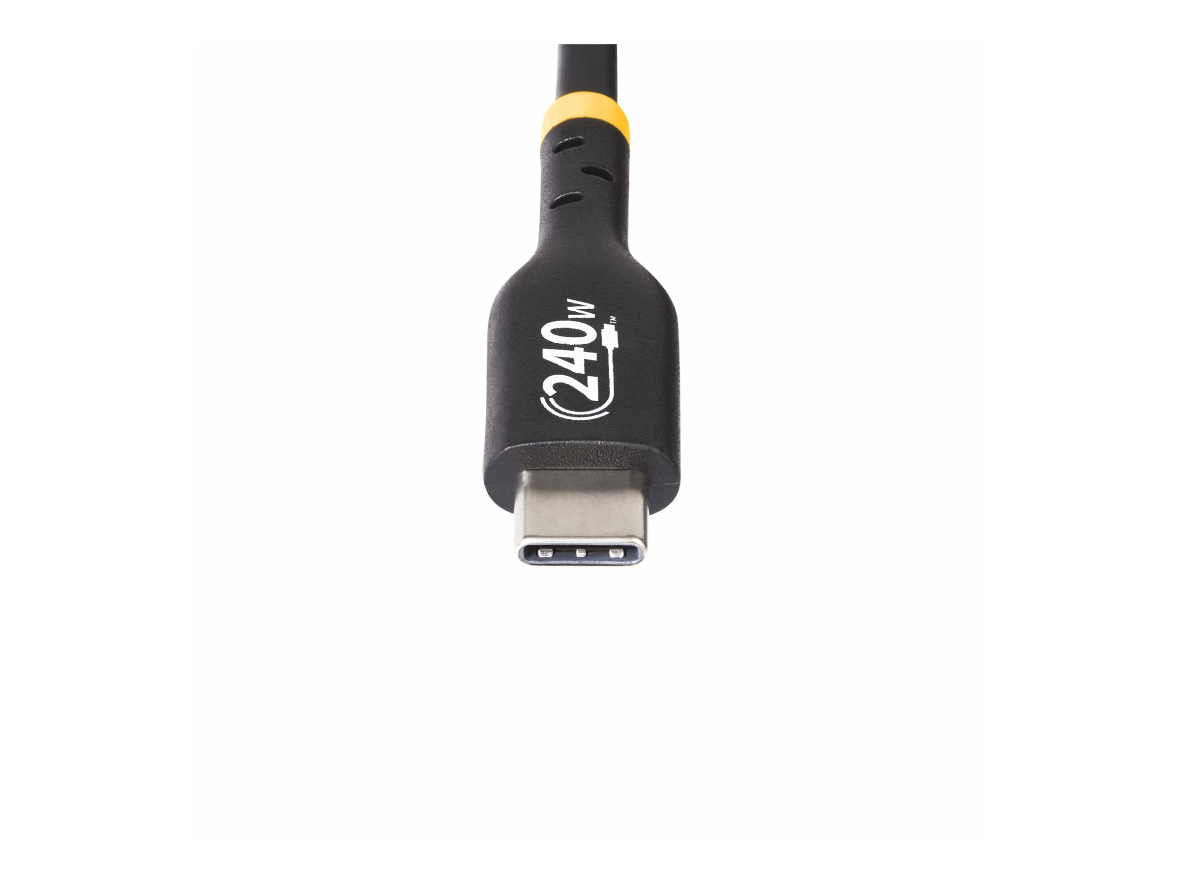 StarTech.com 1m USB C Charging Cable, USB-IF Certified USB-C Cable, 240W - Câble USB - 24 pin USB-C (M) pour 24 pin USB-C (M) - USB 2.0 - 48 V - 5 A - 1 m - gamme de puissance étendue (EPR), Alimentation USB (240 W), support pour Power Delivery 3,1 - noir - USB2EPR1M - Câbles USB