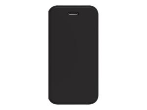 OtterBox Strada Series - Étui à rabat pour téléphone portable - polyuréthane, polycarbonate, caoutchouc synthétique - noir - pour Apple iPhone 6, 6s, 7, 8, SE (2e génération), SE (3rd generation) - 77-61672 - Coques et étuis pour téléphone portable