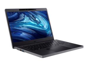 Acer TravelMate B5 14 TMB514-31-TCO - Conception de charnière à 180 degrés - Intel N-series - N100 / jusqu'à 3.4 GHz - Win 11 Pro Education - UHD Graphics - 4 Go RAM - 128 Go SSD UFS - 14" IPS 1920 x 1080 (Full HD) - Wi-Fi 6E - schiste noir - clavier : Français - NX.B0FEF.001 - Ordinateurs portables