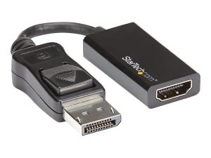 StarTech.com Adaptateur DisplayPort vers HDMI - Convertisseur DP vers HDMI - M/F - Ultra HD 4K 60 Hz - Noir (DP2HD4K60S) - Convertisseur vidéo - DisplayPort - HDMI - pour P/N: DK30C2DAGPD, TB32DP14, TB32DP2T, TB3DK2DHV, TB3DK2DHVUE - DP2HD4K60S - Convertisseurs vidéo