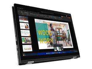 Lenovo ThinkPad L13 2-in-1 Gen 5 21LM - Conception inclinable - Intel Core Ultra 7 - 155U / jusqu'à 4.8 GHz - Win 11 Pro - Intel Graphics - 16 Go RAM - 512 Go SSD TCG Opal Encryption 2, NVMe - 13.3" IPS écran tactile 1920 x 1200 - Wi-Fi 6E, Bluetooth - noir - clavier : Français - avec 1 an de support Premier Lenovo - 21LM001TFR - Ordinateurs portables