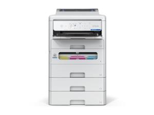 Epson WorkForce Pro EP-C800RDW - Imprimante - couleur - Recto-verso - jet d'encre - A4/Legal - 4 800 x 1 200 ppp - jusqu'à 25 ppm (mono)/jusqu'à 25 ppm (couleur) - capacité : 330 feuilles - USB 2.0, Gigabit LAN, Wi-Fi(ac) - C11CK21401 - Imprimantes jet d'encre