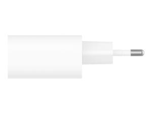 Belkin BOOST CHARGE - Adaptateur secteur - 25 Watt - PD 3.0 (24 pin USB-C) - blanc - WCA004VF1MWH-B6 - Adaptateurs électriques et chargeurs