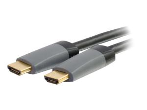C2G 40ft 4K HDMI Cable with Ethernet - High Speed - In-Wall CL-2 Rated - Câble HDMI avec Ethernet - HDMI mâle pour HDMI mâle - 12.2 m - blindé - noir - support 4K - 50635 - Accessoires pour systèmes audio domestiques