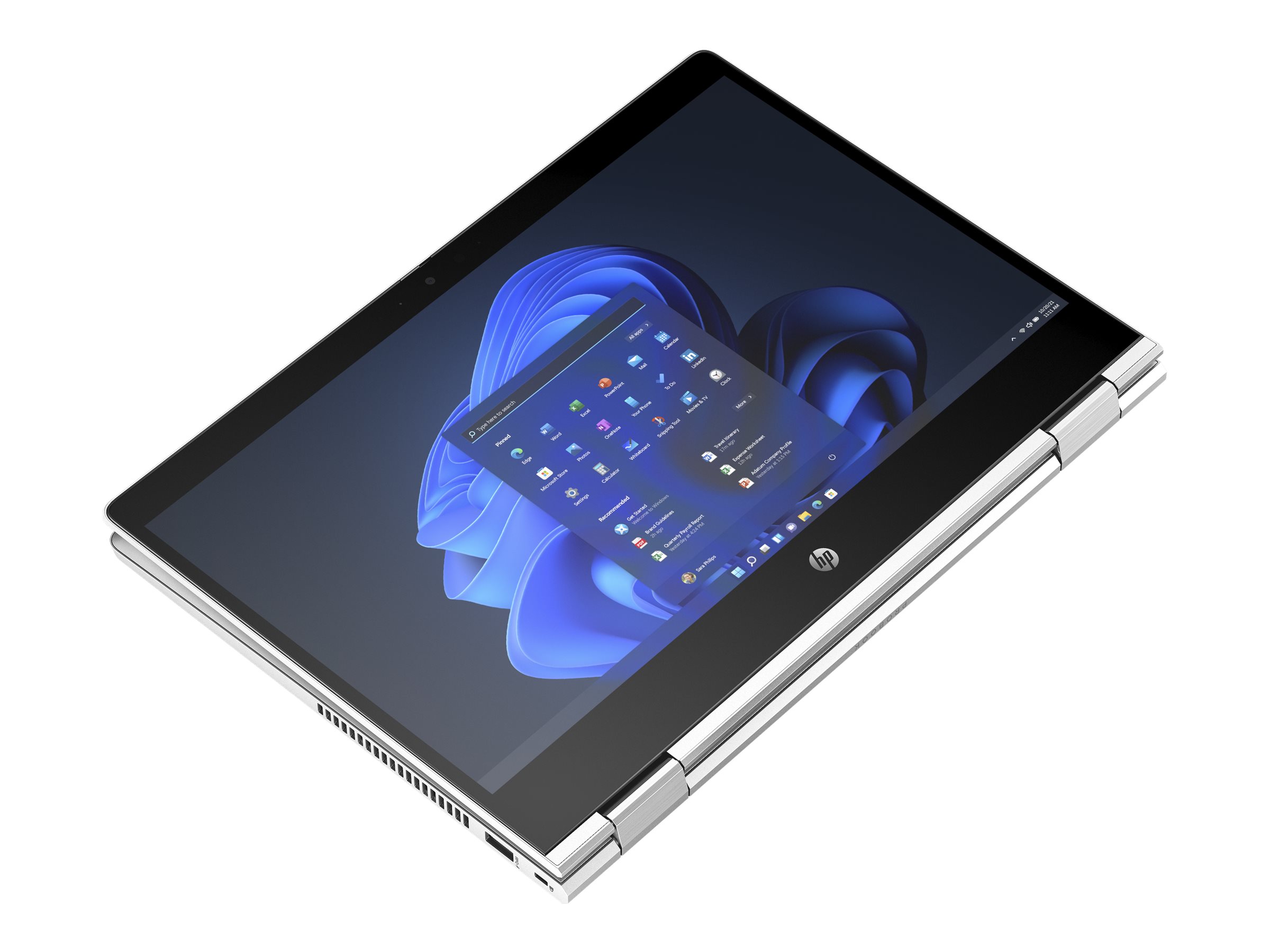 HP Pro x360 435 G10 Notebook - Conception inclinable - AMD Ryzen 5 - 7530U / jusqu'à 4.5 GHz - Win 11 Pro - Radeon Graphics - 8 Go RAM - 256 Go SSD NVMe - 13.3" IPS écran tactile 1920 x 1080 (Full HD) - Wi-Fi 6E, Bluetooth - brochet argent aluminium - clavier : Français - 8A523EA#ABF - Ordinateurs portables