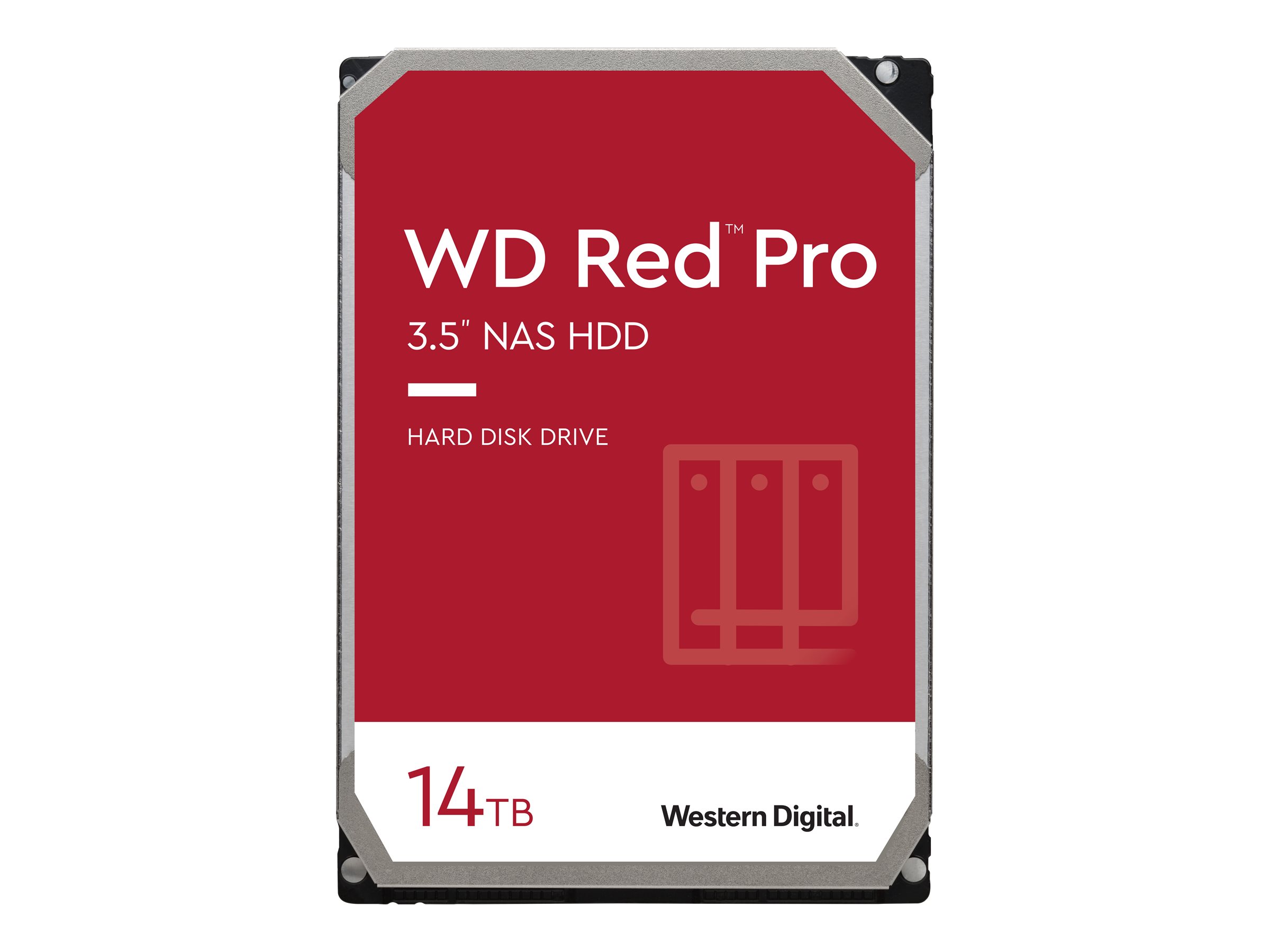 WD Red Pro WD142KFGX - Disque dur - 14 To - interne - 3.5" - SATA 6Gb/s - 7200 tours/min - mémoire tampon : 512 Mo - WD142KFGX - Disques durs internes