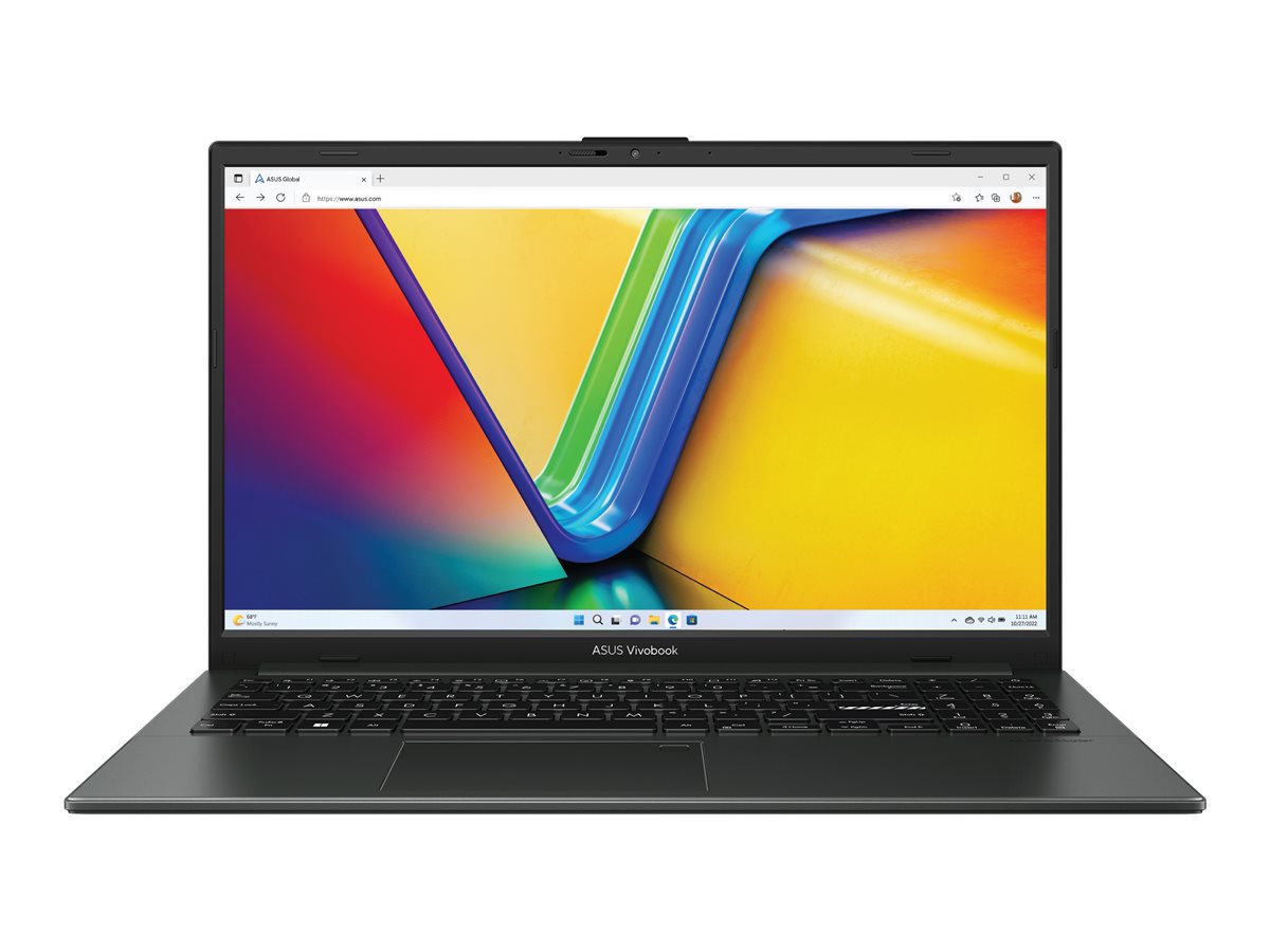 ASUS Vivobook Go 15 X1504FA-NJ1158X - Conception de charnière à 180 degrés - AMD Ryzen 5 - 7520U / jusqu'à 4.3 GHz - Win 11 Pro - Radeon 610M - 8 Go RAM - 512 Go SSD NVMe - 15.6" 1920 x 1080 (Full HD) - Wi-Fi 6E, Bluetooth - noir mélangé - 90NB0ZR2-M021R0 - Ordinateurs portables