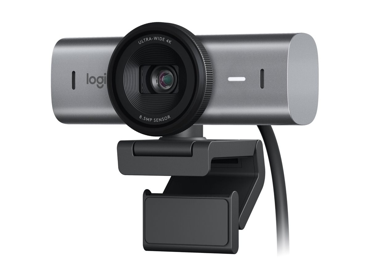 Logitech Master Series MX Brio - Caméra de diffusion en direct - couleur - 8,5 MP - 3840 x 2160 - 4K, 1080p - audio - USB-C - 960-001559 - Webcams