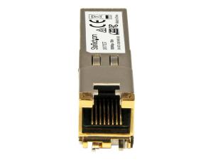 StarTech.com Module de transceiver SFP Gigabit RJ45 en cuivre - Compatible HP J8177C - 1000Base-T - Mini-GBIC - Module transmetteur SFP (mini-GBIC) (équivalent à : HP J8177C) - 1GbE - 1000Base-T - RJ-45 / SFP (mini-GBIC) - jusqu'à 100 m - pour HPE 1810, 1910, 20p 10/100/1000, 2610, 3500, 6200, Switch 8212; HPE Aruba 2530, 5406 - J8177CST - Transmetteurs SFP