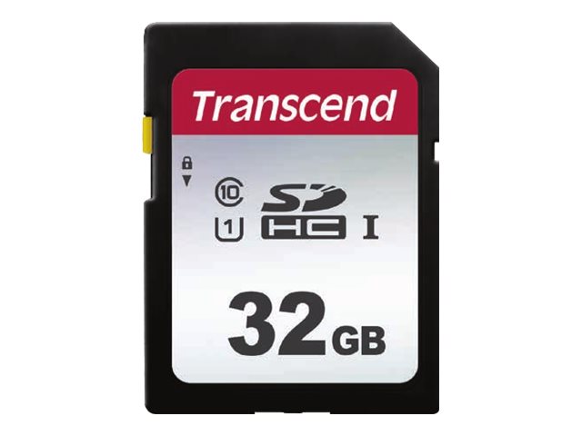 Transcend 300S - Carte mémoire flash - 32 Go - UHS-I U1 / Class10 - SDHC UHS-I - TS32GSDC300S - Cartes flash