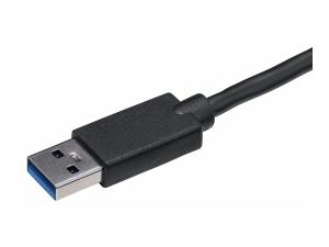 StarTech.com Adaptateur USB vers HDMI - Carte graphique externe - USB 3.0 - Slim - 1080p - Adaptateur multi-écrans - Câble adaptateur - Conformité TAA - USB type A mâle pour HDMI femelle - 19 cm - noir - support 1080p - pour P/N: HDDVIMM3, HDMM12, HDMM15, HDMM1MP, HDMM2MP, HDMM3, HDMM3MP, HDMM50A, HDMM6, HDPMM50 - USB32HDES - Accessoires pour systèmes audio domestiques