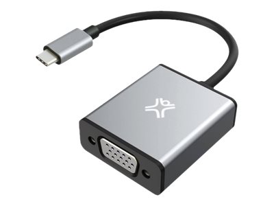 XtremeMac - Adaptateur vidéo - 24 pin USB-C (M) pour HD-15 (VGA) (F) - support 1080 p 60 Hz - gris - XWH-ACV1-13 - Câbles vidéo