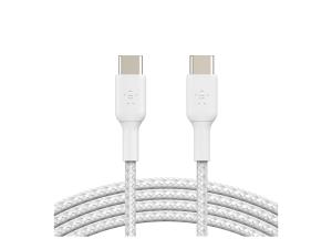 Belkin BOOST CHARGE - Câble USB - 24 pin USB-C (M) pour 24 pin USB-C (M) - 1 m - blanc - CAB004BT1MWH - Câbles USB