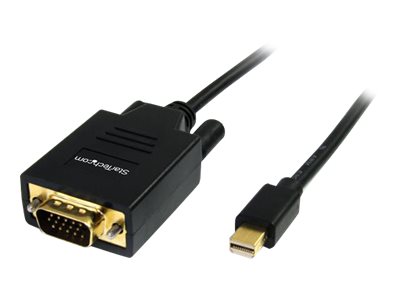 StarTech.com Câble Mini DisplayPort vers VGA 1,8 m - M/M - Convertisseur vidéo - VGA - DisplayPort - noir - MDP2VGAMM6 - Convertisseurs vidéo