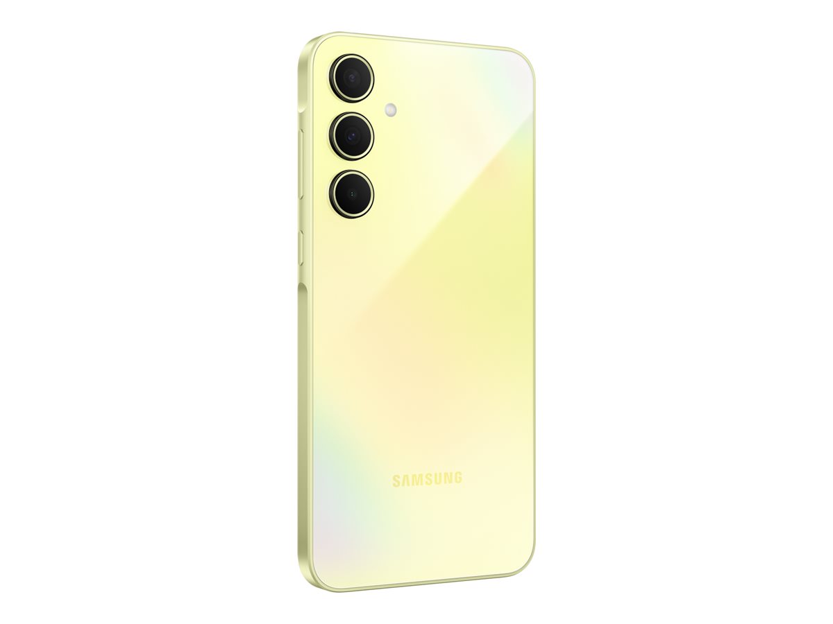 Samsung Galaxy A35 - 5G smartphone - double SIM - RAM 6 Go / Mémoire interne 128 Go - microSD slot - écran OEL - 6.6" - 2340 x 1080 pixels (120 Hz) - 3 x caméras arrière 50 MP, 8 MP, 5 MP - front camera 13 MP - citron exceptionnel - SM-A356BZYBEUB - Smartphones 5G